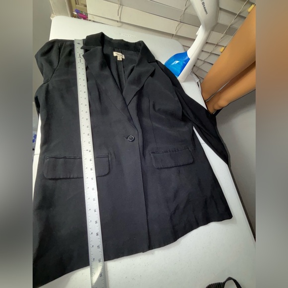 Open edit relaxed fit Black Button Closure Long Sleeve V-Neck Blaze SZ S - Picture 12 of 16